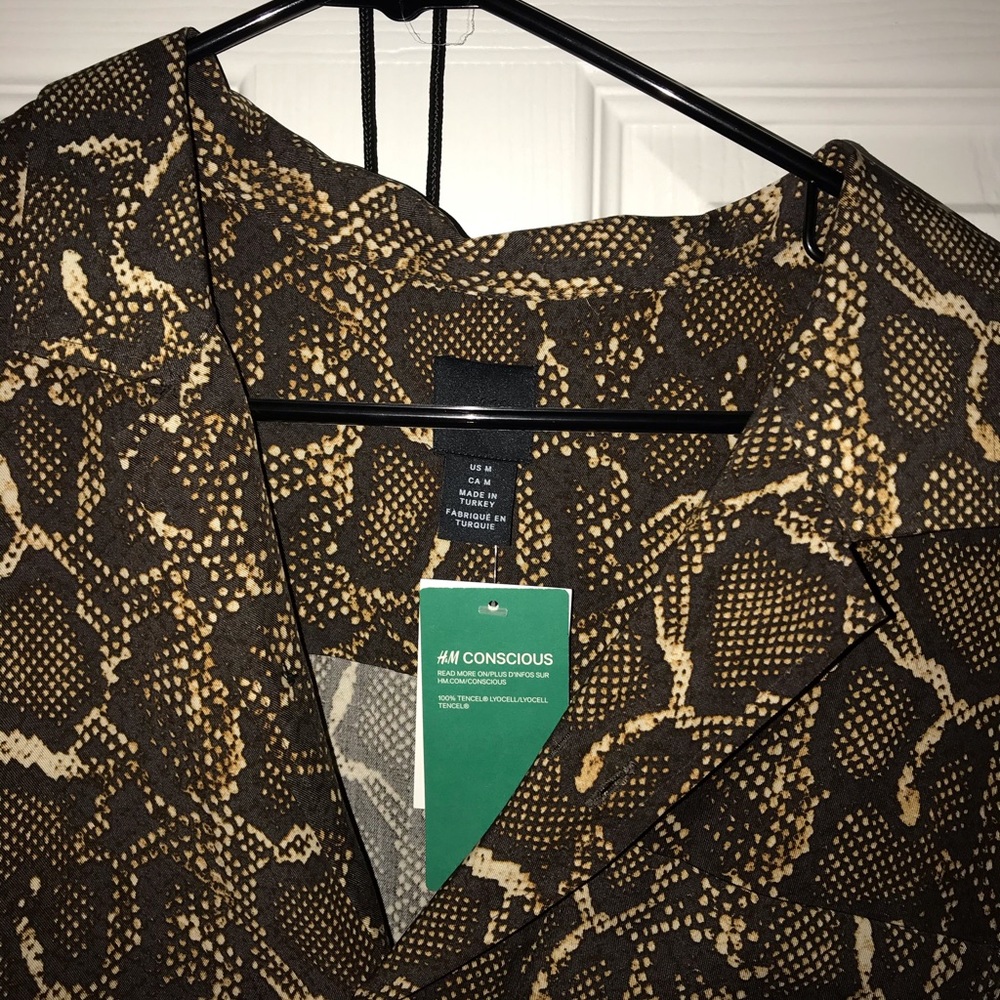 Snake Skin Button Up